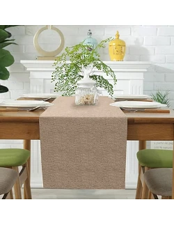 Moderne Forårs Bordløber i Vandafvisende Linned...