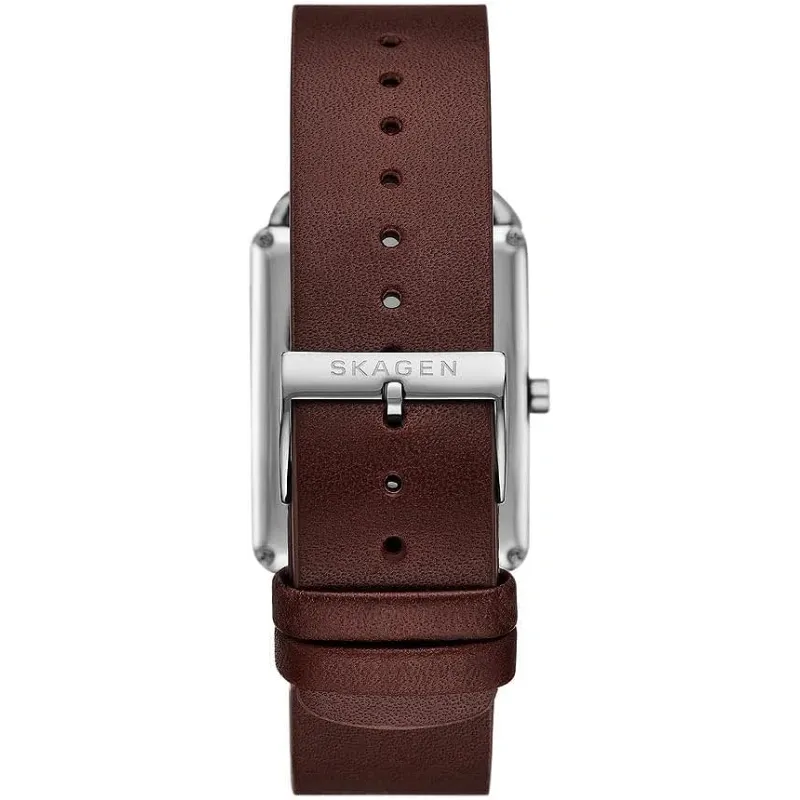 Skagen SKW6932 Herreur - Stilfuldt kvarts ur med læderrem