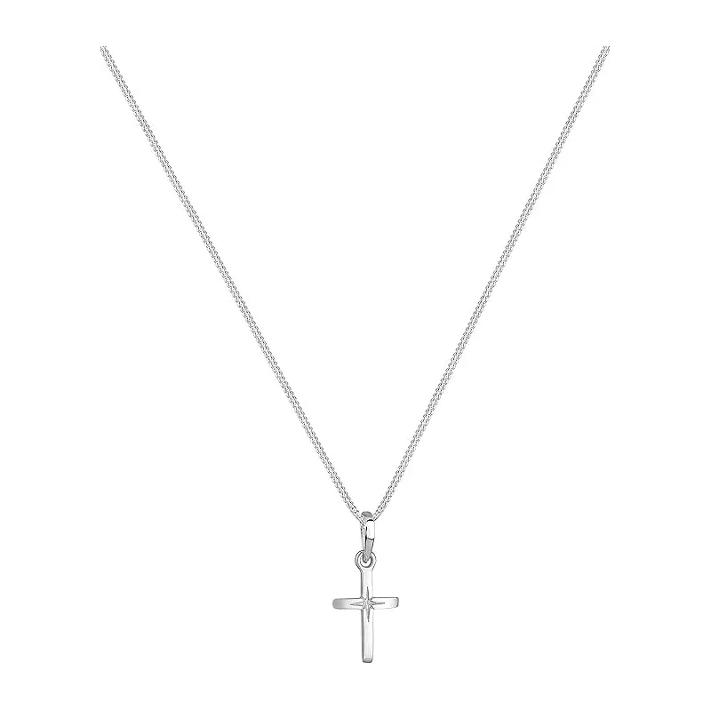 Moderne Kors Halskæde & Design Detalje – 925 Sterling Sølv