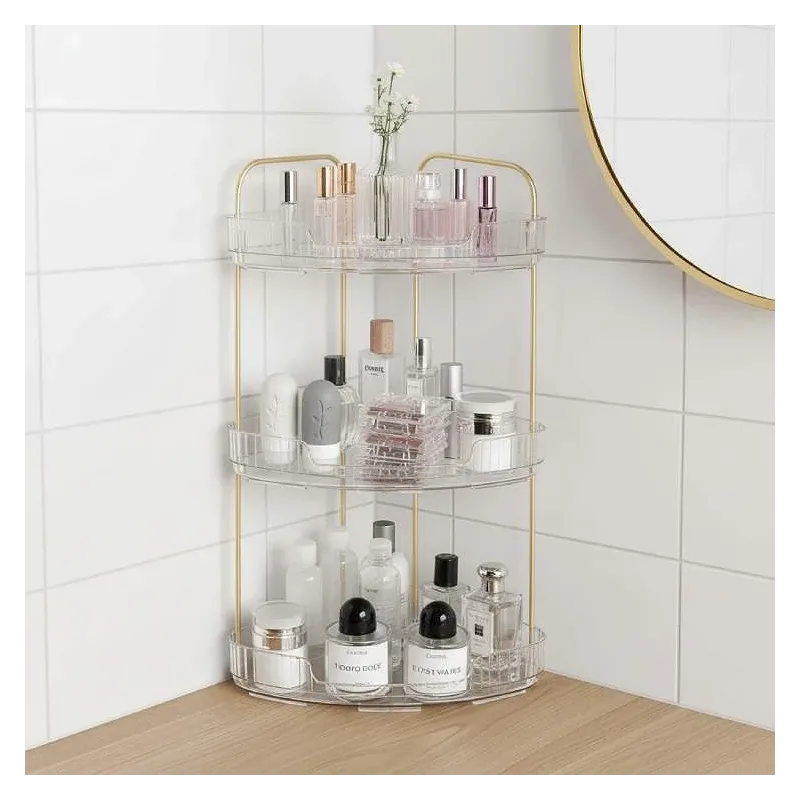 Cozy Kosmetik Organizer & Opbevaringsstand til Hjørne i 3 Etager