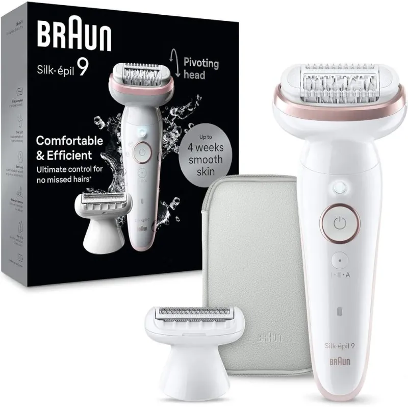Braun Silk-épil 9 Epilator Ladyshaver SES9-030 Hvid/Rosa