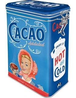 Nostalgisk Retro Kakaodåse - Blå