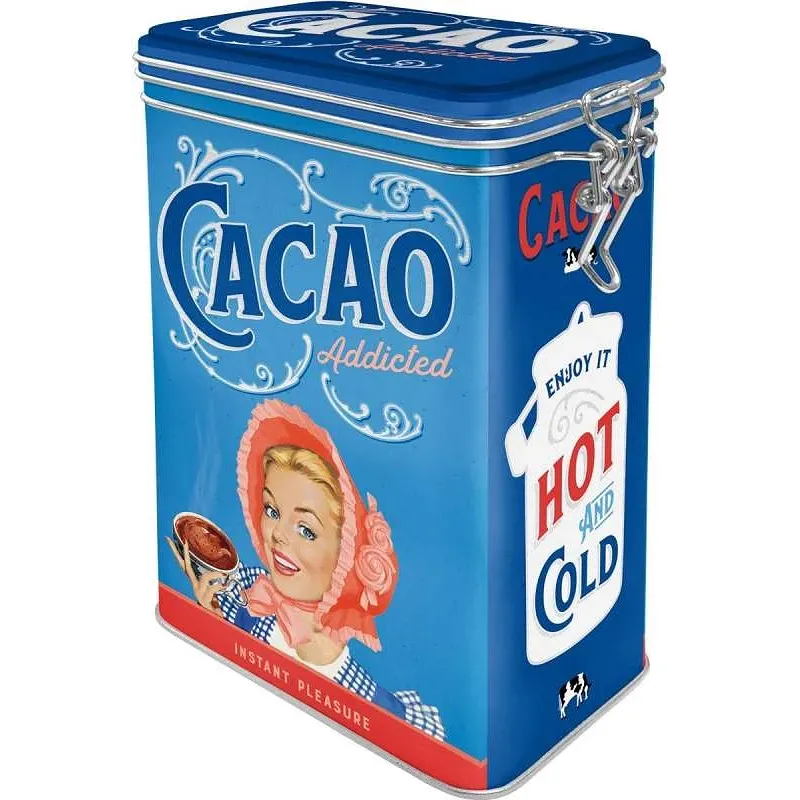 Nostalgisk Retro Kakaodåse - Blå