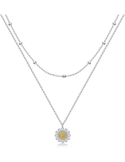 marguerit halskæde i 925 sterling sølv