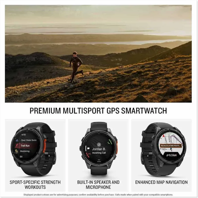 Garmin fēnix 8 47mm Premium GPS Smartwatch – Avanceret Multisport & Outdoor Ur