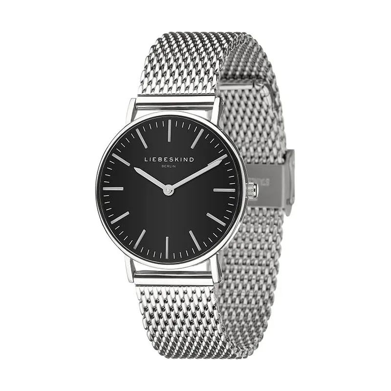 LIEBESKIND Damen Analog Quarz Armbanduhr mit Edelstahlarmband LT-0096-MQ
