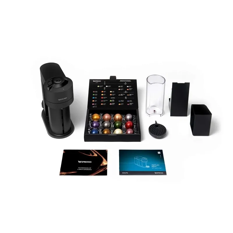KRUPS Nespresso Vertuo Next XN910N Kapselmaskine Med WiFi i Mat Sort