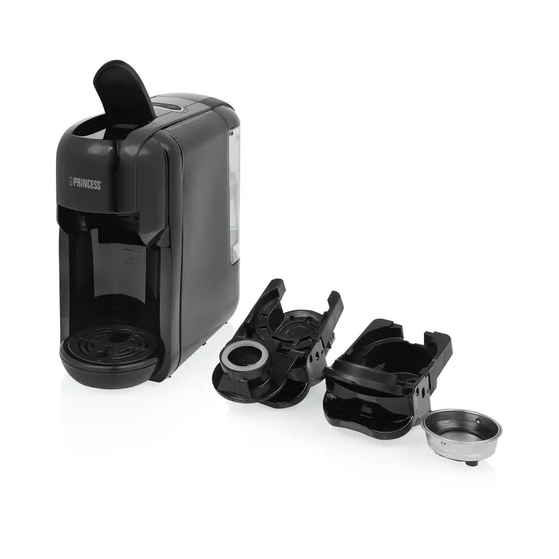 Princess 249452 Kaffemaskine Med 3 Kapseladaptere i Sort