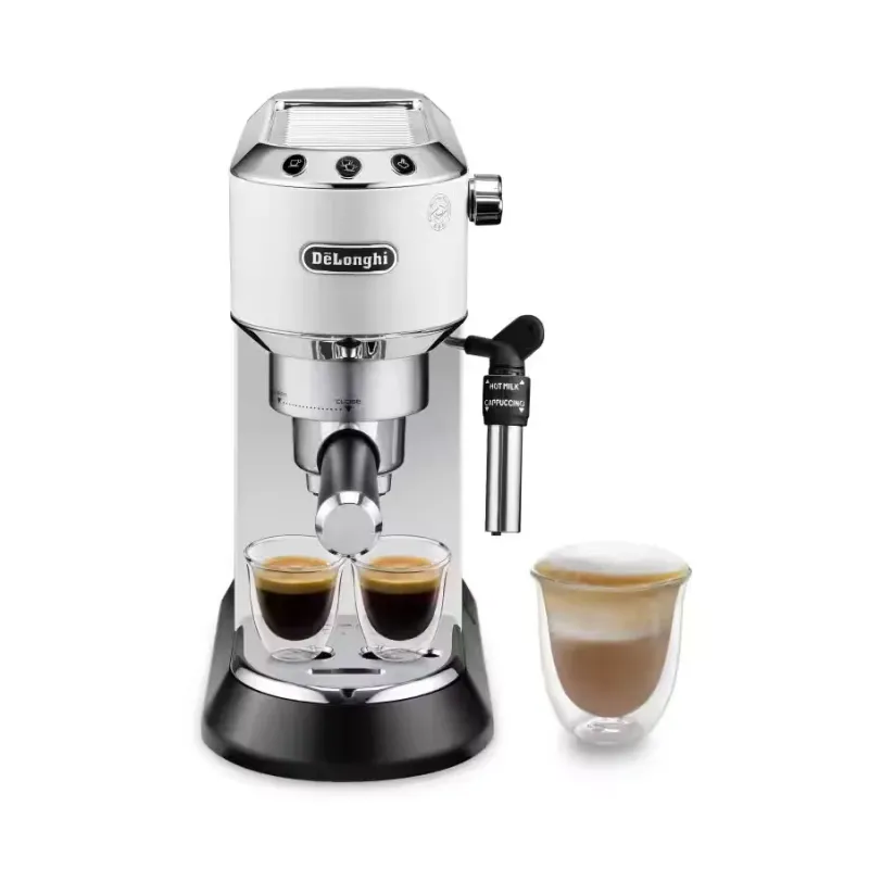 De'Longhi Dedica Espressomaskine Med Cappuccinosystem i Hvid