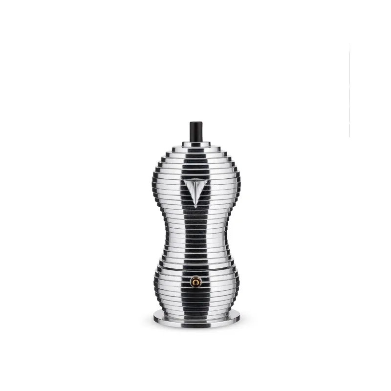 Espressokande Pulcina Med Støbt Aluminium i Sort