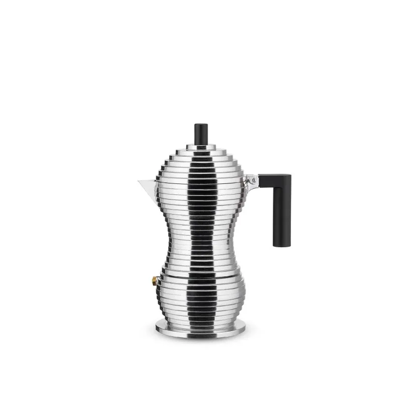 Espressokande Pulcina Med Støbt Aluminium i Sort