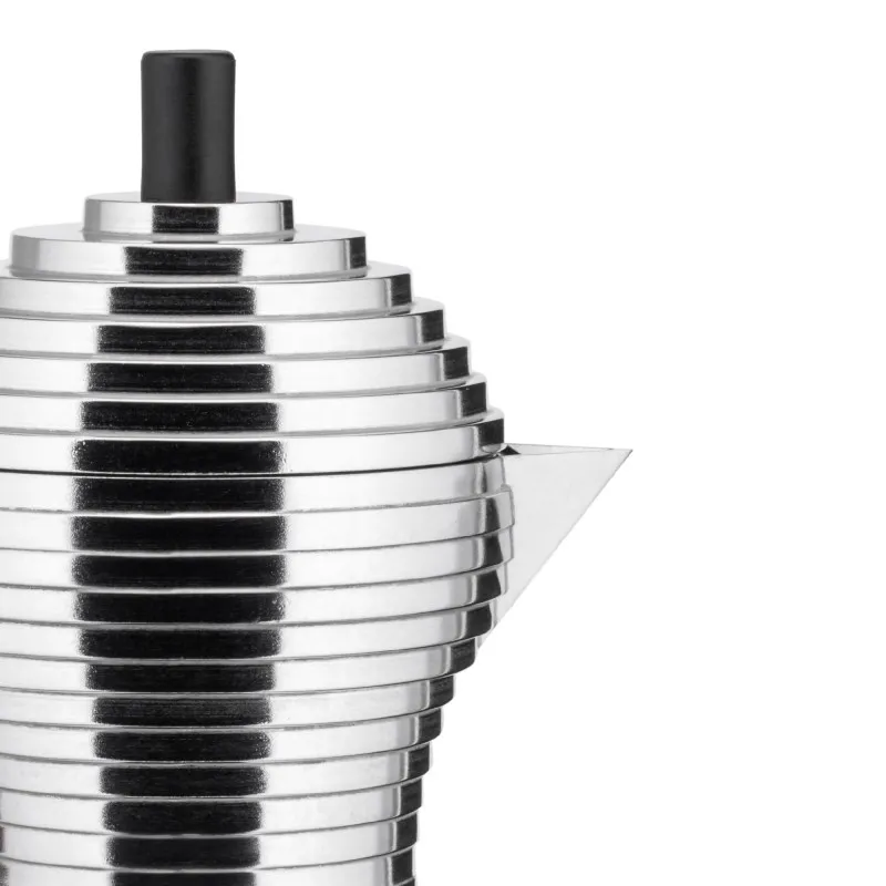 Espressokande Pulcina Med Støbt Aluminium i Sort