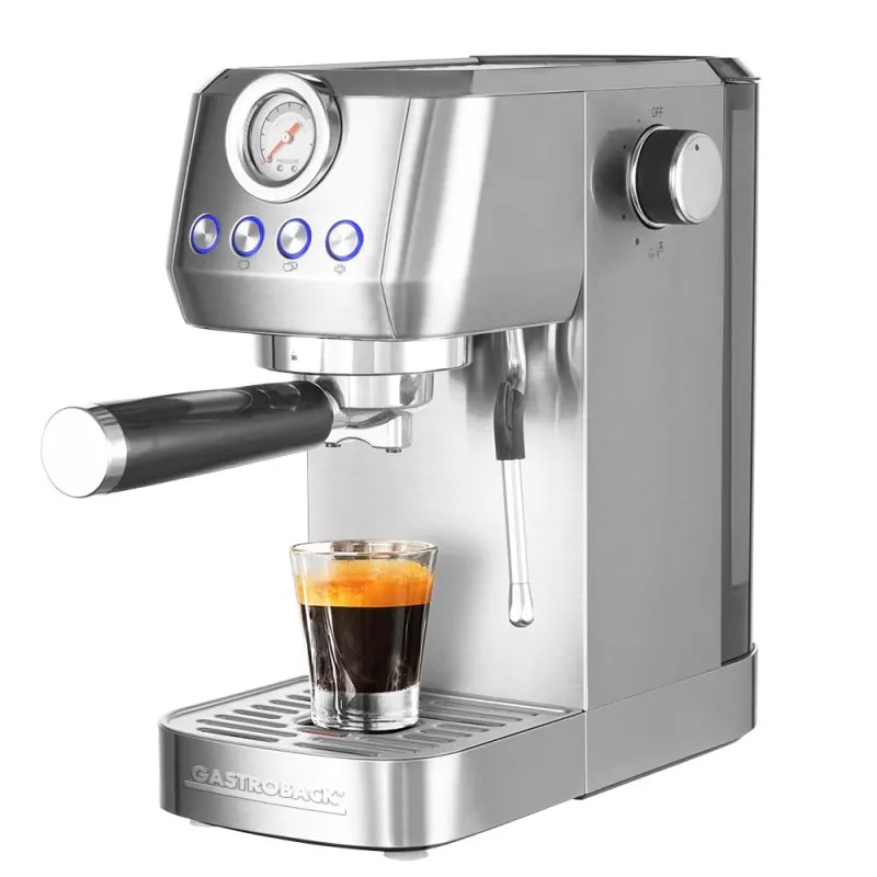 Gastroback Design Espresso Piccolo Pro Med Slimt Design i Sølv