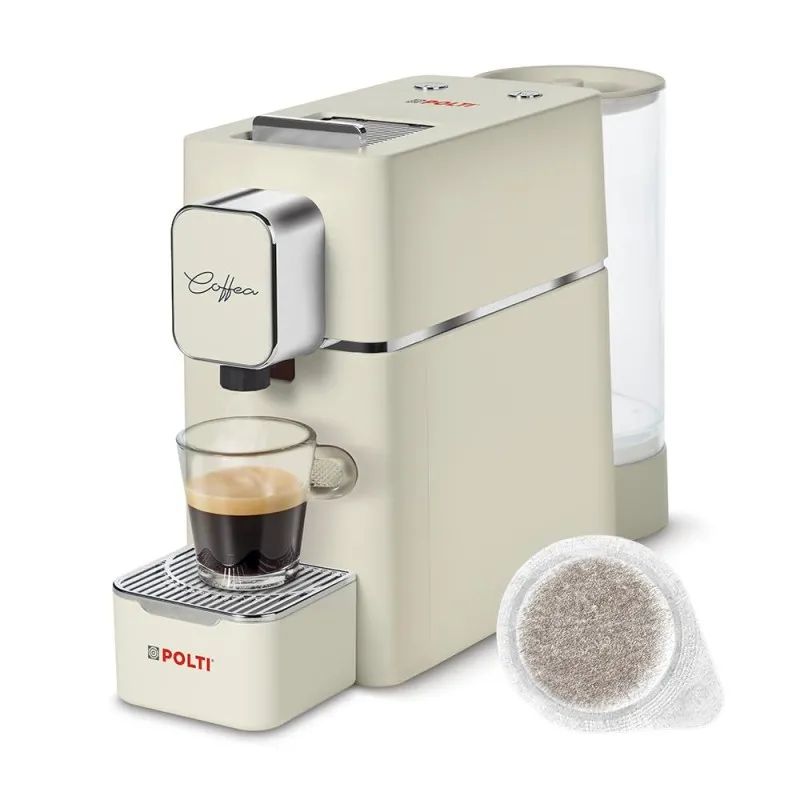 Polti Coffea S15C Kapselmaskine Med E.S.EPad System i Cremefarve