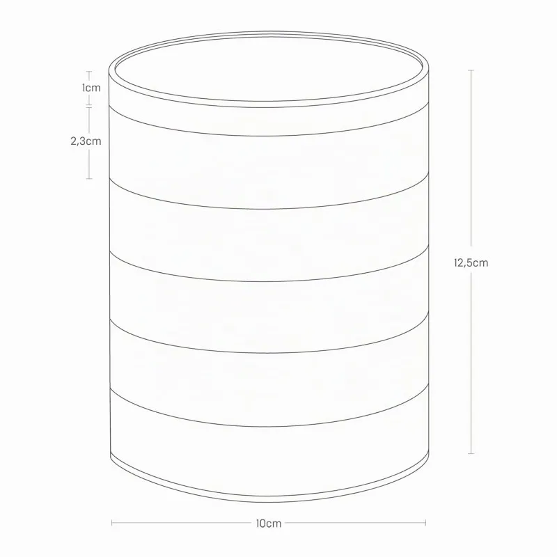 Smykke-organizer i metal med 5 niveauer