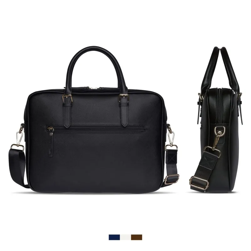 Bugatti Computertaske Med 38 cm Laptoprum i Sort Kunstlæder
