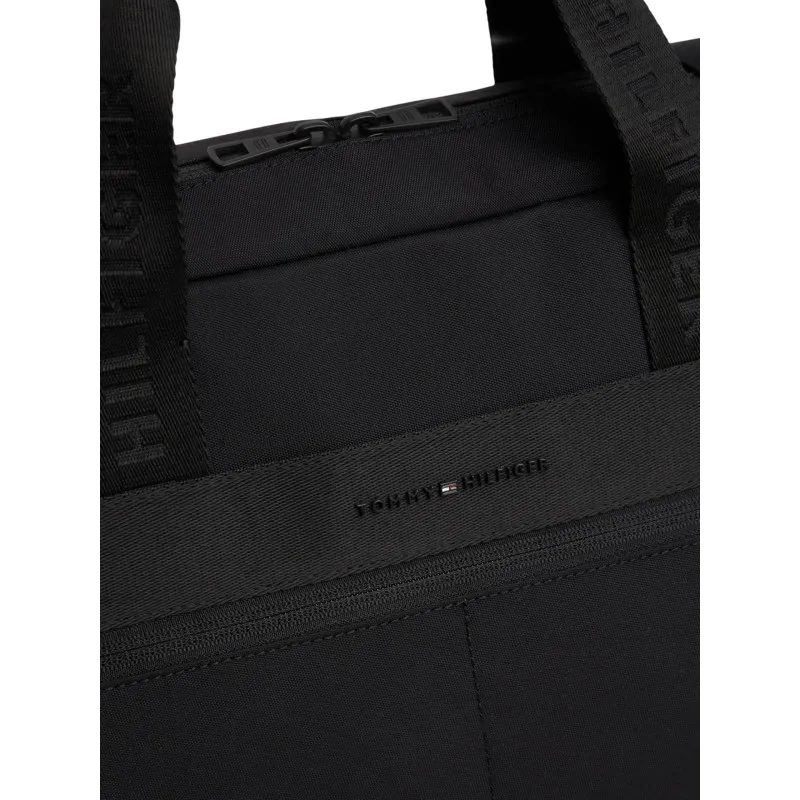 Tommy Hilfiger Computertaske Med 2 Rum i Sort Nylon