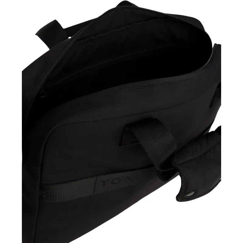 Tommy Hilfiger Computertaske Med 2 Rum i Sort Nylon