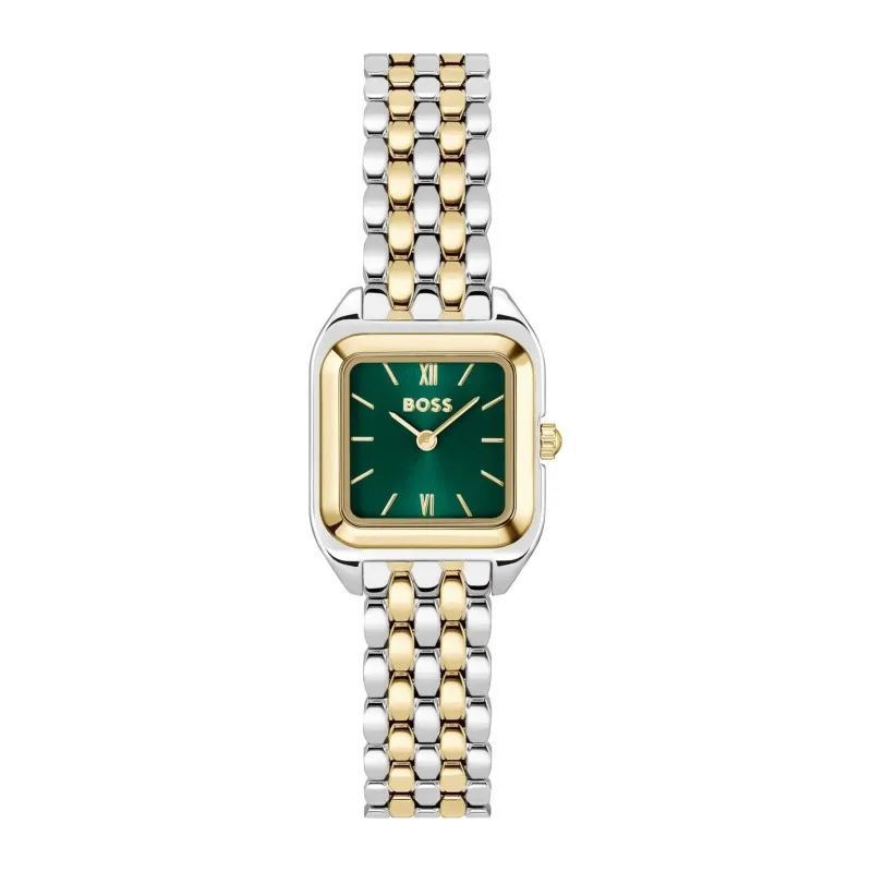 Hugo Boss Mae Petit Dameur 1502822 i Stål, 22 mm Quartz med Grøn Urskive