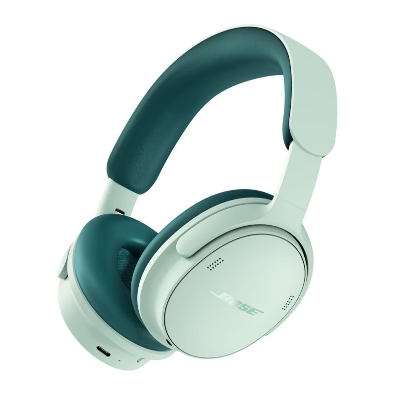Bose QuietComfort - 2. generation - hovedtelefoner med mik. - fuld størrelse - Bluetooth - kablet, trådløs - aktiv støjfjerning - 3,5 mm jackstik - dugdråbe mint