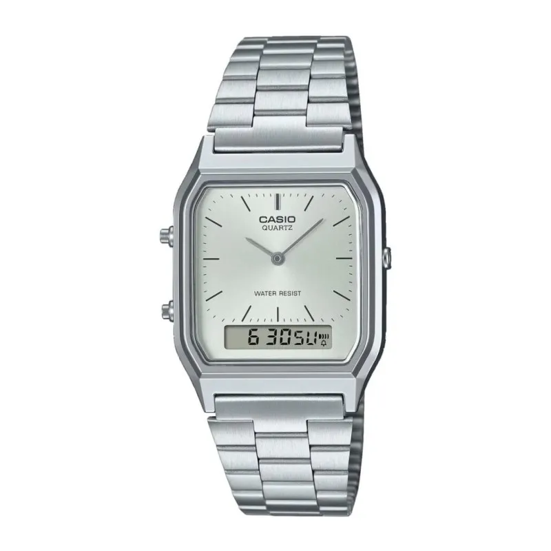 Casio Vintage AQ-230A-7AMQYES_FBA Dameur, Quartz, Stållænke