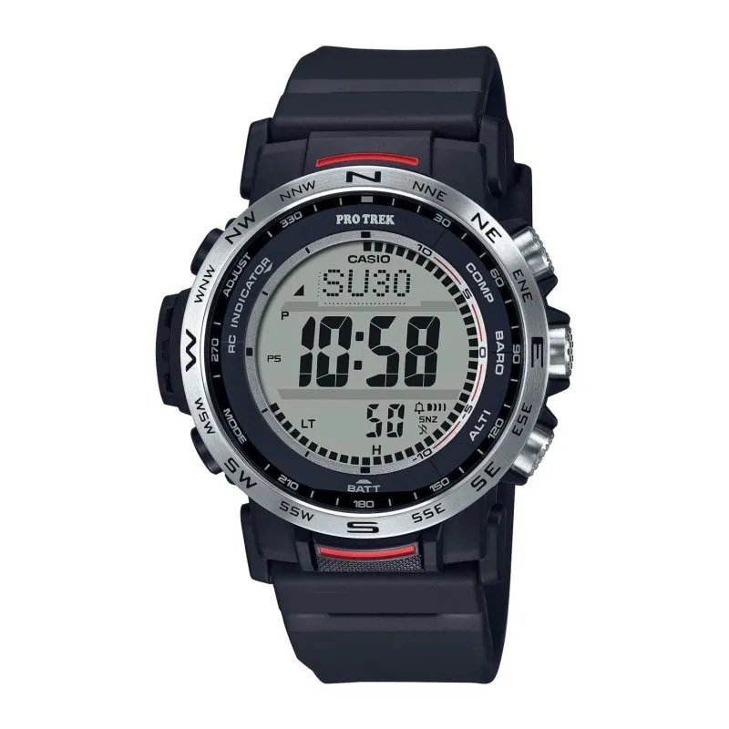 Casio Pro Trek a Outdoor-herreur med Funk/Solar, Sort