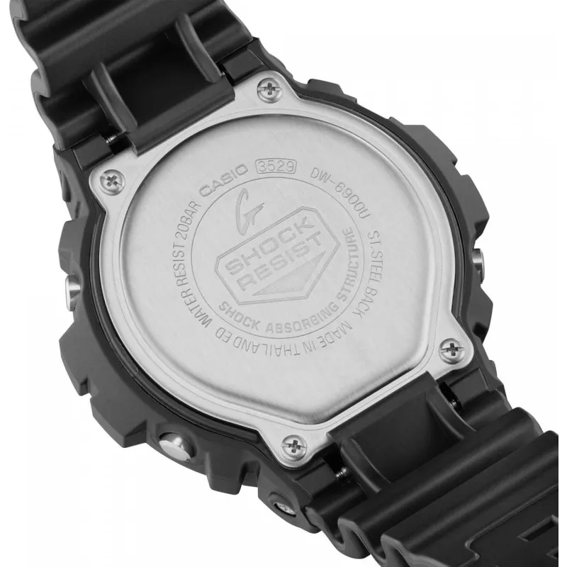 Casio G-Shock DW-6900U-1ER Digitalt Herreur, 20 Bar, Sort