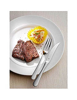 Knivskarpt Steak bestik gavesæt i træ æske