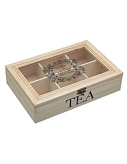 Traditionel te opbevaringsæske – Nordisk træ design