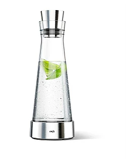 Elegant italiensk design karaffel i innovativt design med køle element – Slim Edition.