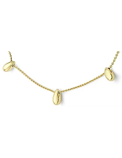 9 Karat gul gulds armbånd – Smukke dråbeformede vedhæng