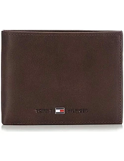 Tommy Hilfiger Herre Designer Pengepung – Brun læder