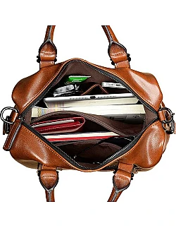 Business Dametaske – 100% Ægte Læder I Vintage Design