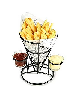 Retro Fransk kegle til pommes frites