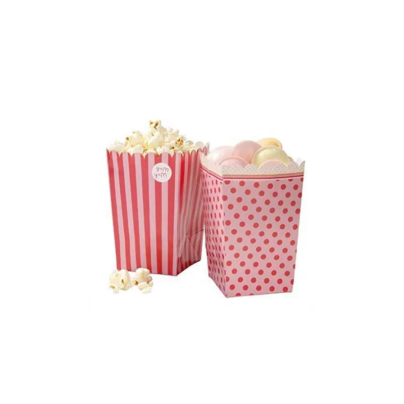 Fest Tilbehør - Popcorn Bægre i Flot Retro Design
