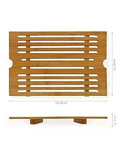 Skærebræt med krummebræt – Miljøvenligt Bambus materiale