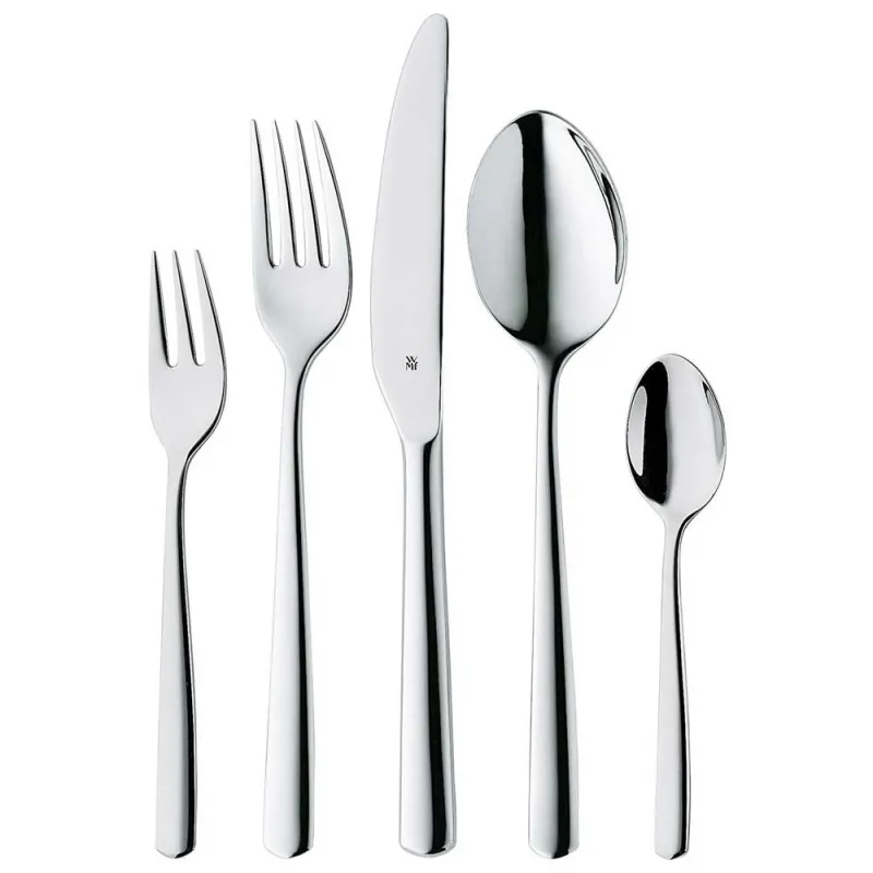 WMF Boston Bestik - 60 dele bestik sæt – Design Kollektion i Rustfrit Stål.