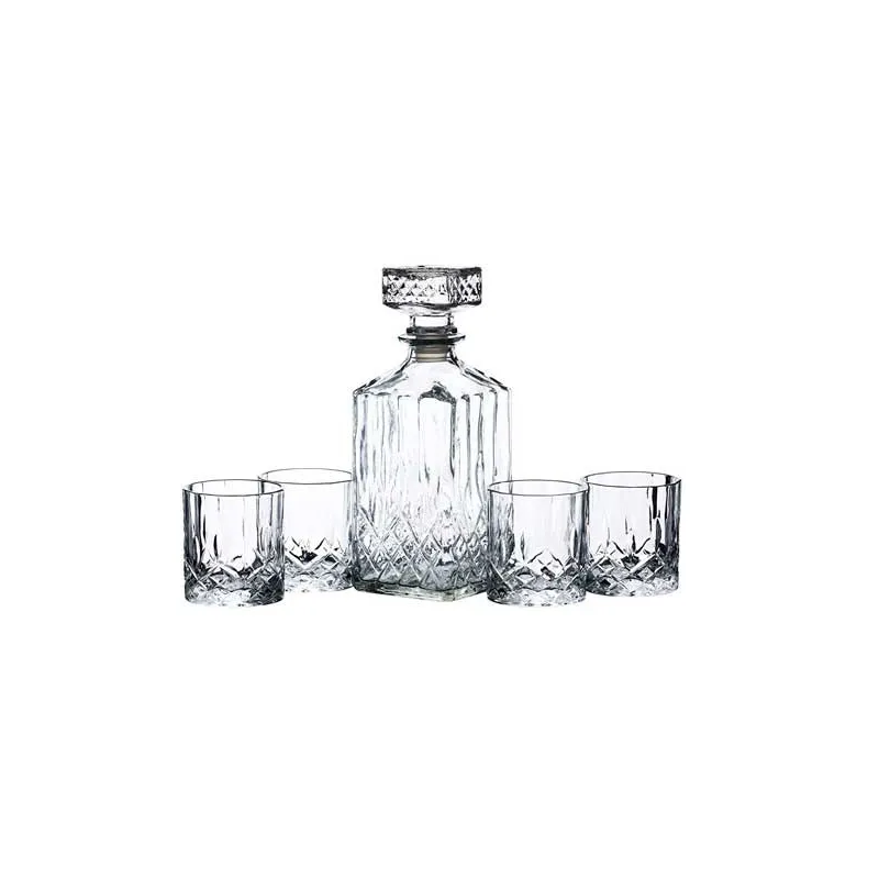Whisky sæt 5 dele - Karaffel + 4 glas