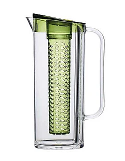 Vandkaraffel 1,5 liter med frugt holder