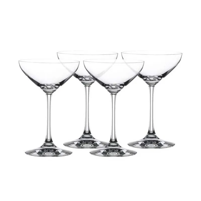 Flotte Champagneskåle – 4stk - Krystalglas
