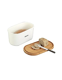 Stilren Brødkasse – Nordisk Design Stil – Bambusskærebræt 