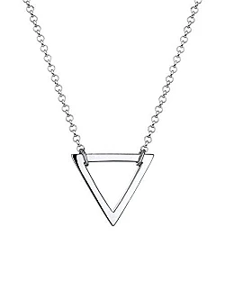 Moderne Dame Halskæde – Trekants Charm – 925 Sterling Sølv