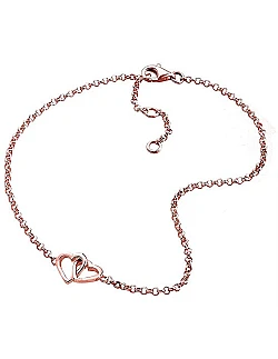 Moderigtig Ankel Kæde – 925 Sterling Sølv – 25 cm.