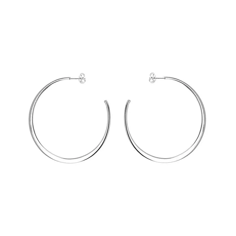 Creol Øreringe – 925 Sterling Sølv – 50 mm. 