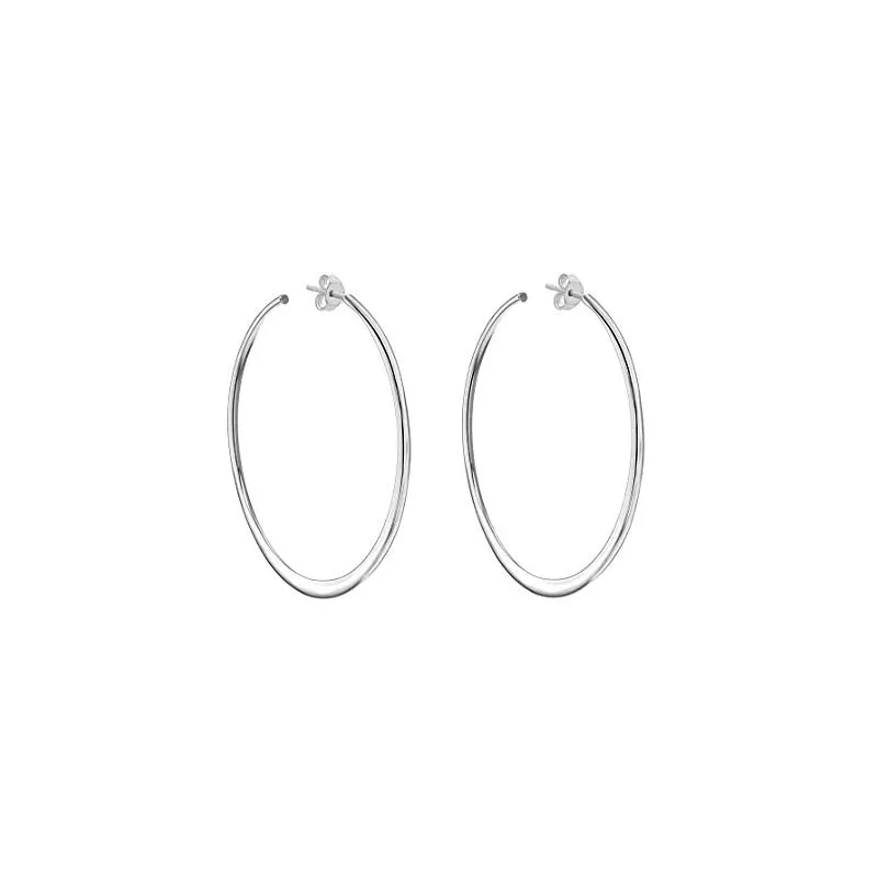 Creol Øreringe – 925 Sterling Sølv – 50 mm. 