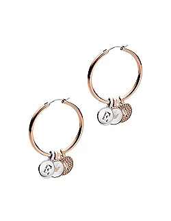 Emporio Armani – Creol Øreringe med Charms - Ædelstål
