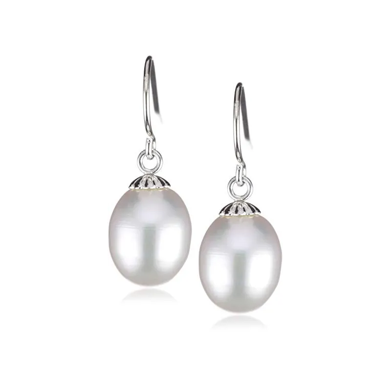 Elegante Dame Øreringe – 2 x Ferskvandsperler – 925 Sterling Sølv