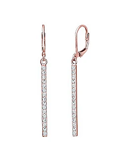 Elegante Dame Øreringe – Rosa Forgyldt 925 Sterling Sølv