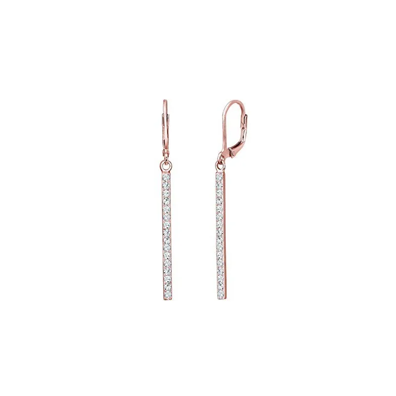 Elegante Dame Øreringe – Rosa Forgyldt 925 Sterling Sølv