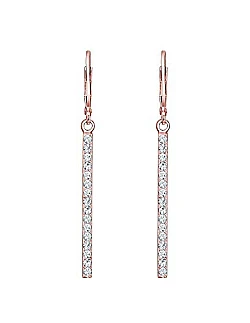 Elegante Dame Øreringe – Rosa Forgyldt 925 Sterling Sølv